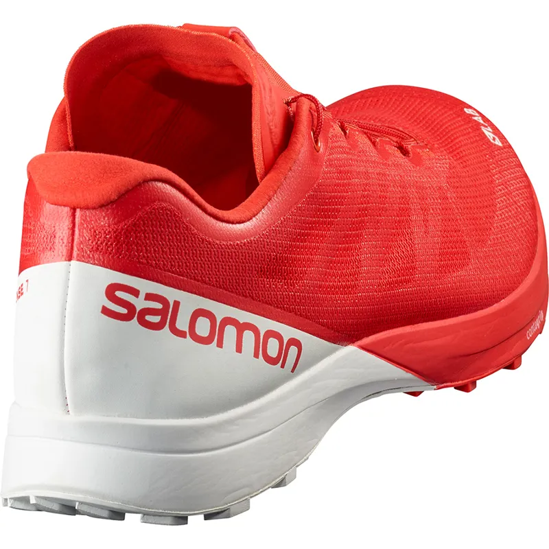Salomon S/LAB Sense 7 Unisex Trail Running Shoe in Red/White-3