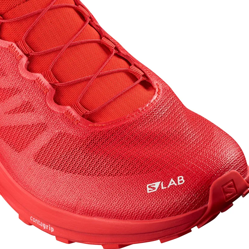 Salomon S/LAB Sense 7 Unisex Trail Running Shoe in Red/White-5