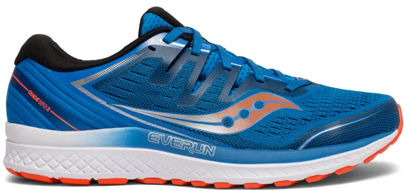 Saucony Guide ISO 2 Mens Road Running Shoe in Blue/Orange