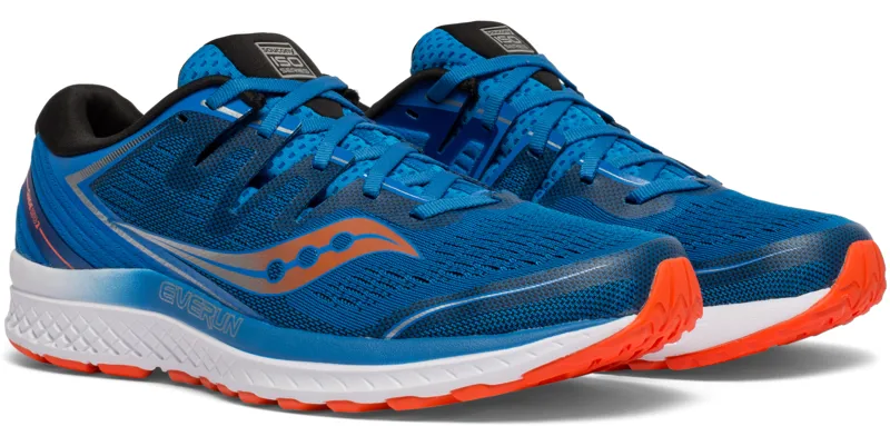 Saucony Guide ISO 2 Mens Road Running Shoe in Blue/Orange-4
