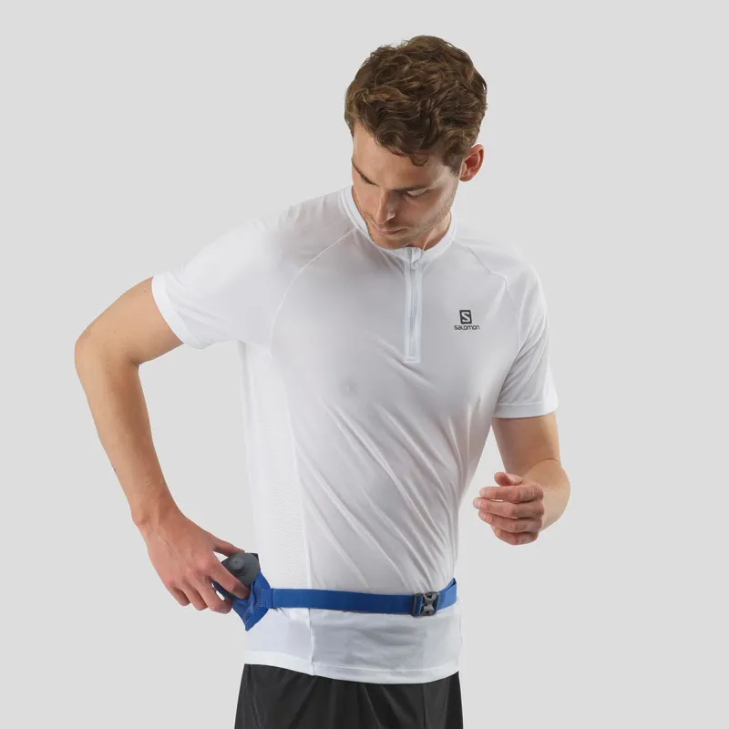 Salomon Active Belt Unisex Running Waist Pack in Nautical Blue/Mood Indigo-2