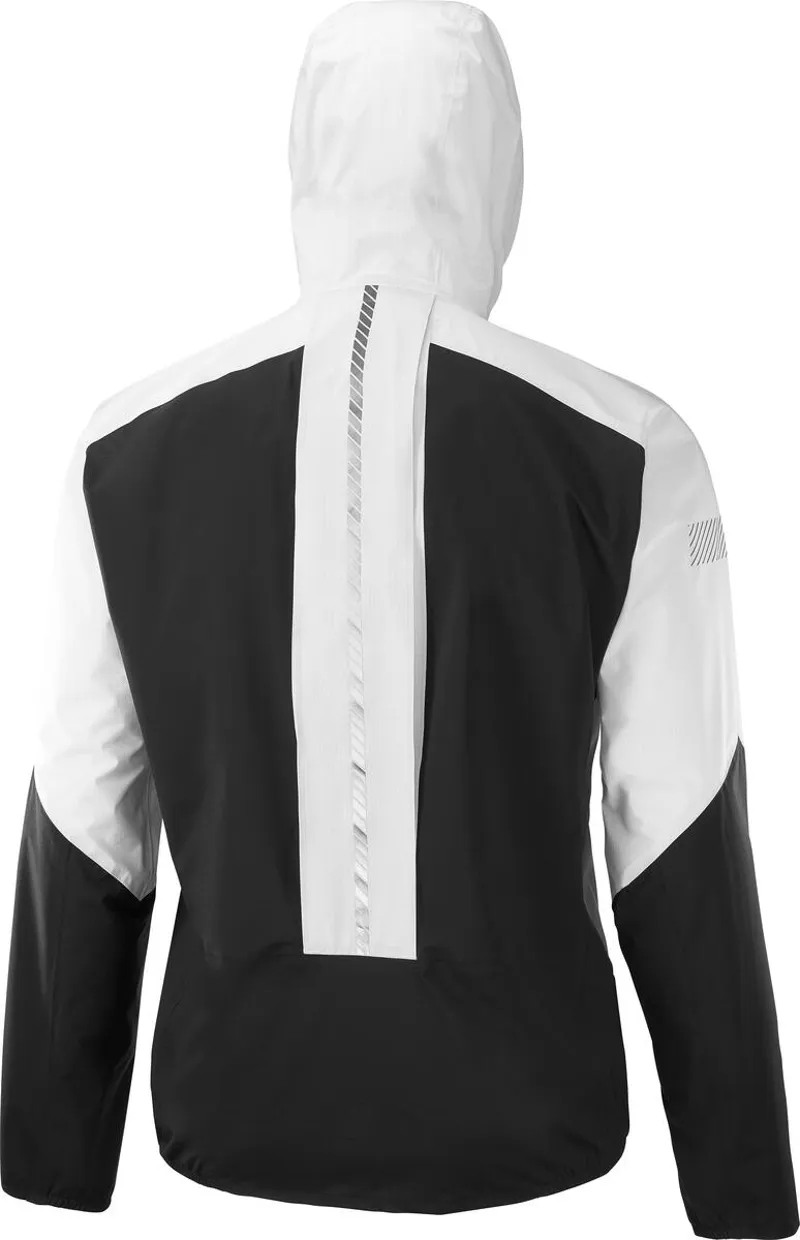 Salomon Bonatti Trail Men's Waterproof Running Jacket in White/Black-1