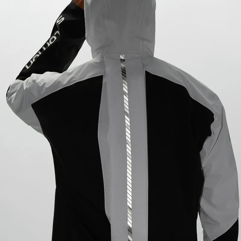 Salomon Bonatti Trail Men's Waterproof Running Jacket in White/Black-7