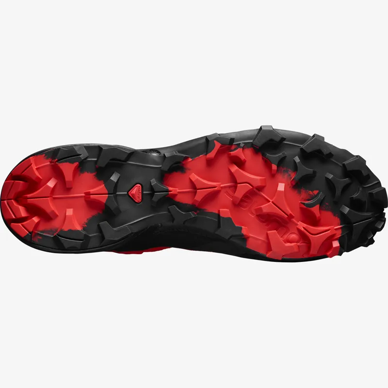 Salomon Cross Hike Mid GTX Mens Fast Hike Boot in Goji Berry/Black/Red-1