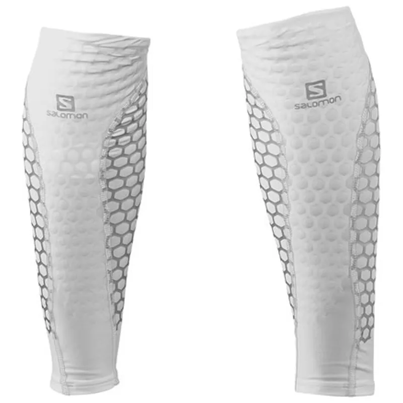 Salomon Exo Calf Compression Sleeve in White