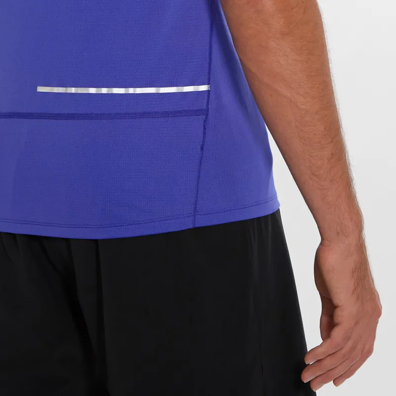 Salomon Mens Agile Tank in Clematis Blue-3