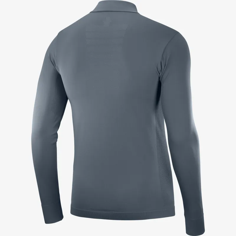 Salomon Explore Seamless Half Zip Mens Midlayer in Ebony-1