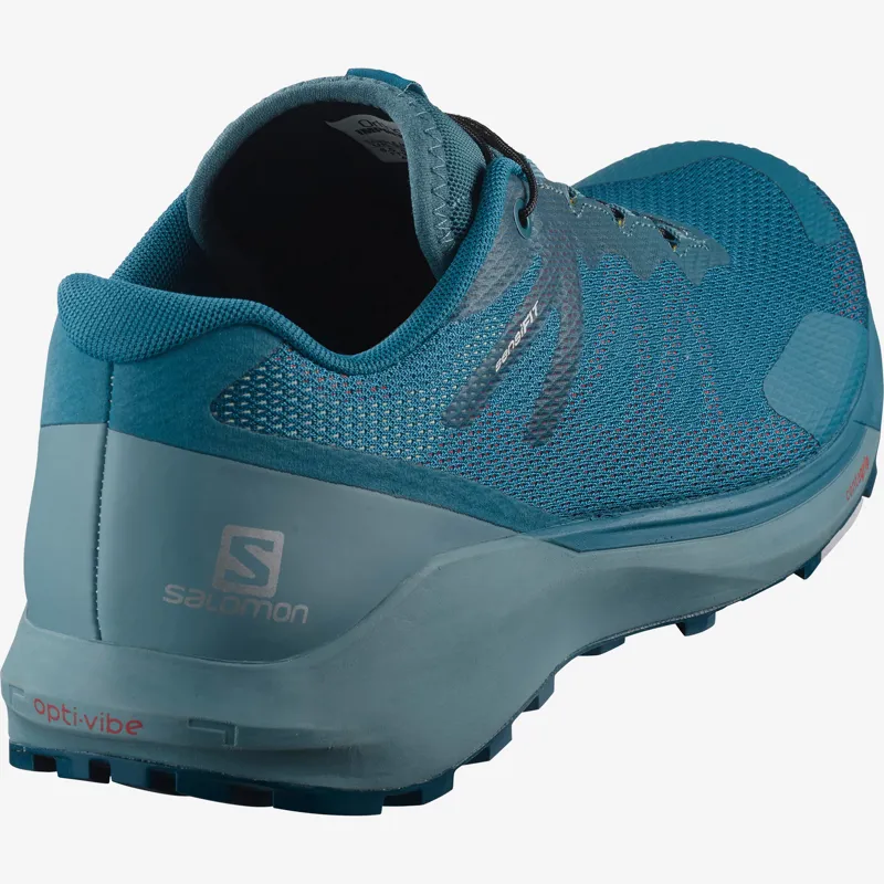 Salomom Sense Ride 3 Mens Trail Running Shoe in LyonsBlue/SmokeBlu/Lem-3