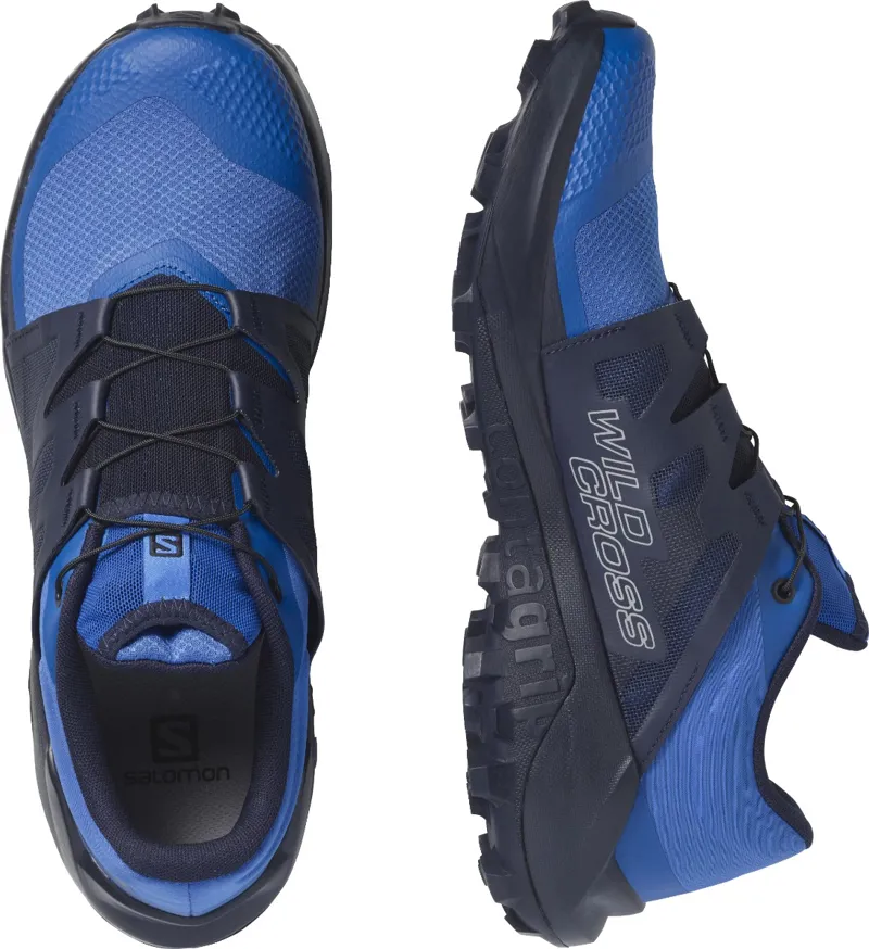 Salomon Wildcross Mens Trail/Fell Running Shoe in Palace Blue/NightSky-3