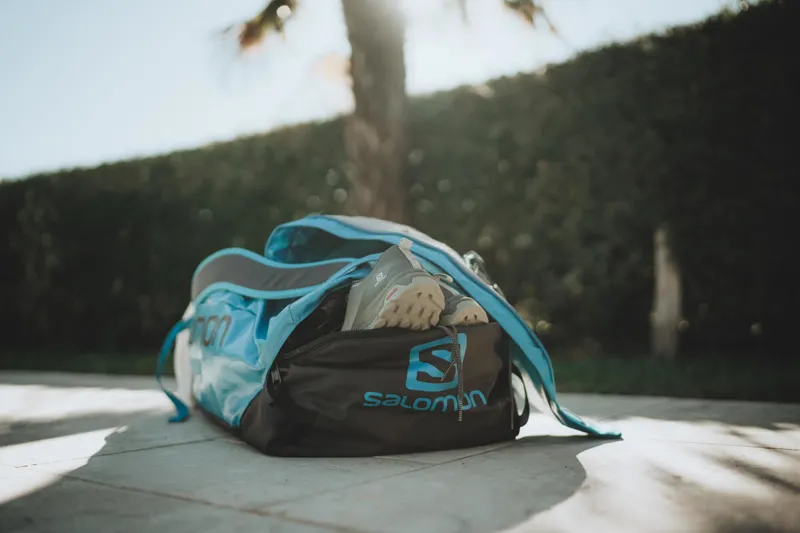 Salomon Outlife Duffel 70 Bag in Hawaiian Ocean/Night Sky-3