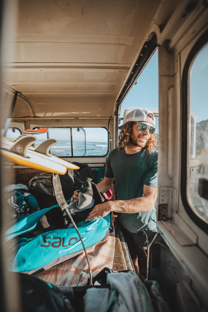 Salomon Outlife Duffel 70 Bag in Hawaiian Ocean/Night Sky-8