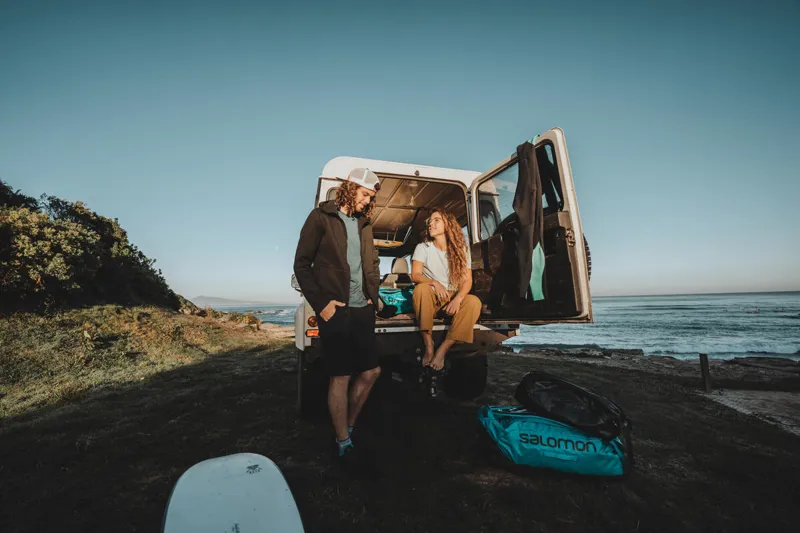 Salomon Outlife Duffel 70 Bag in Hawaiian Ocean/Night Sky-7