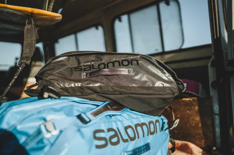 Salomon Outlife Duffel 70 Bag in Hawaiian Ocean/Night Sky-10