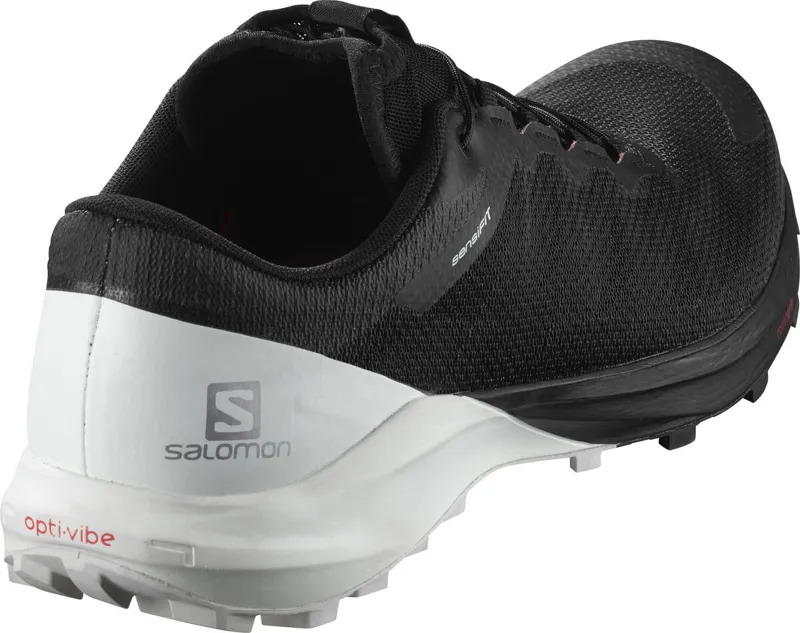 Salomon Sense Pro 4 Men's Trail Running Shoe in Black/White/Cherry Tom-4