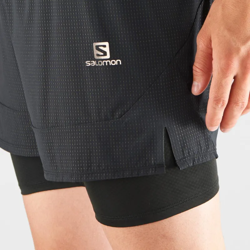 Salomon Sense Aero 2in1 Men's Running Short in Black-4