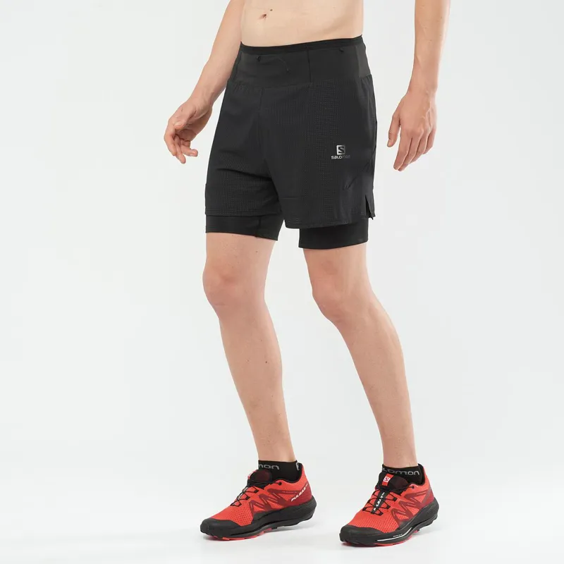 Salomon Sense Aero 2in1 Men's Running Short in Black-5