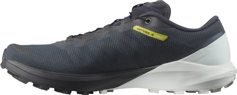 Salomon Sense Pro 4 Men's Trail Running Shoe in Ebony/White/EveningPri-3