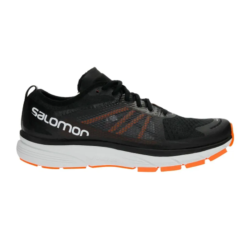 Salomon Sonic RA Mens Road Running Shoe in Black/Orange