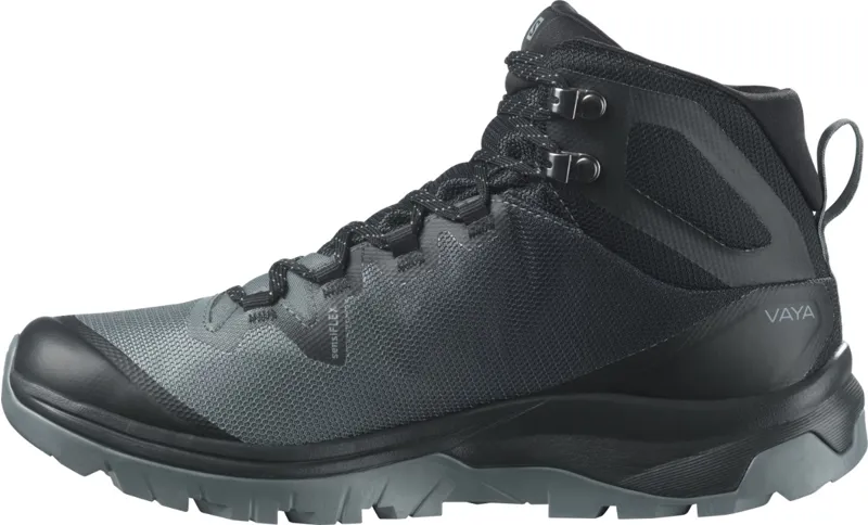Salomon Vaya Mid GTX Womens Fast Hike Boot in Stormy Weather/Black/Trooper-2