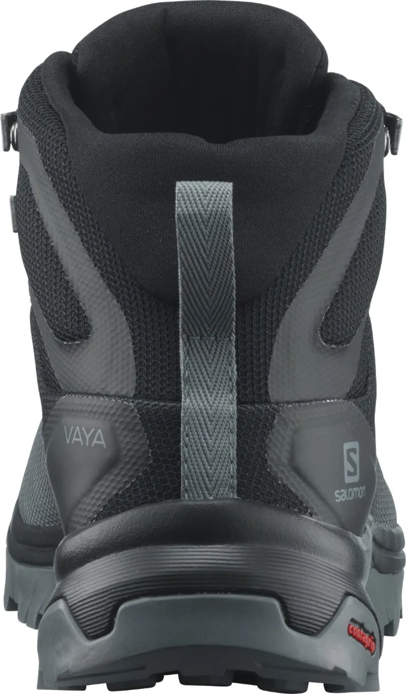 Salomon Vaya Mid GTX Womens Fast Hike Boot in Stormy Weather/Black/Trooper-4