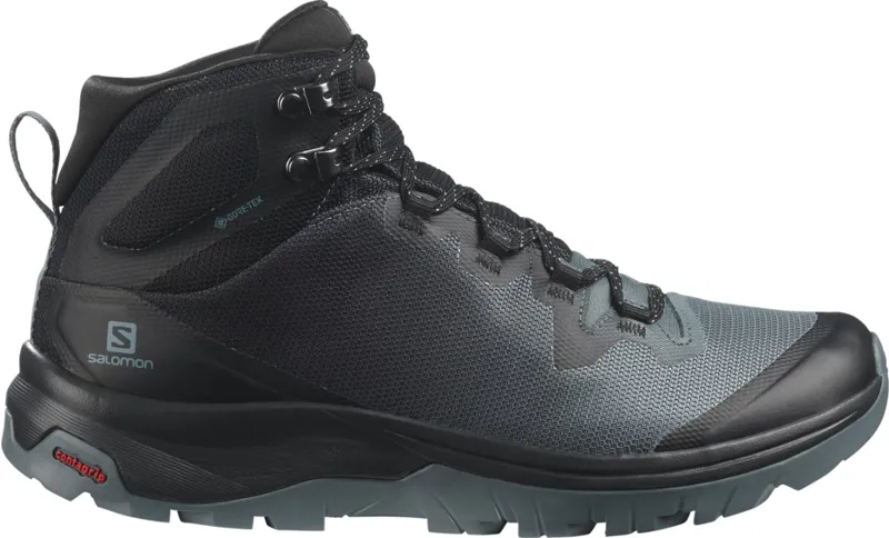 Salomon Vaya Mid GTX Womens Fast Hike Boot in Stormy Weather/Black/Trooper