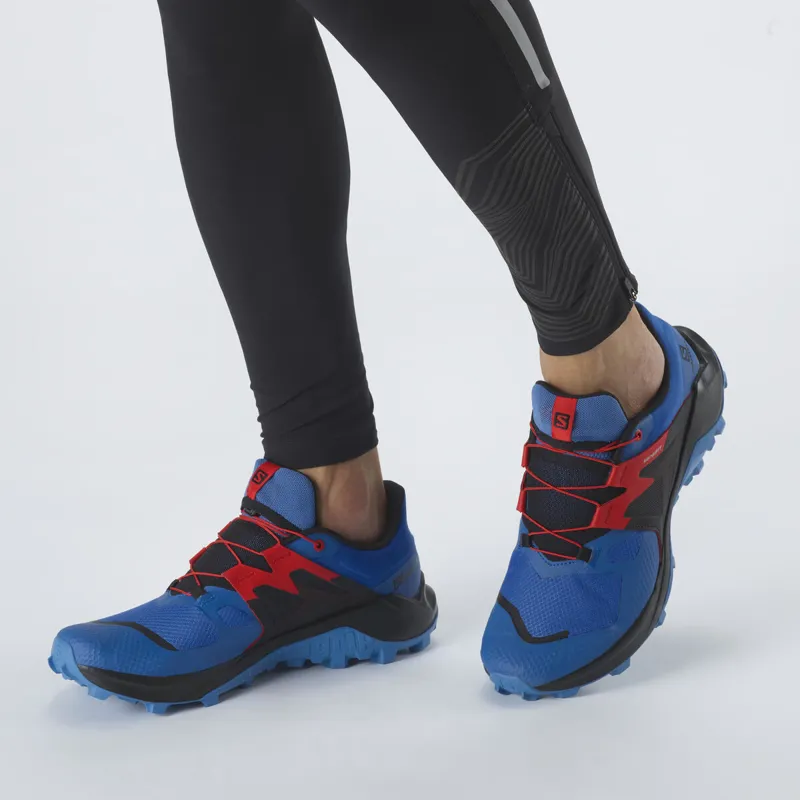 Salomon Wildcross 2 Men's Trail/Fell Running Shoe in PalaceBl/Blk/Goji-6