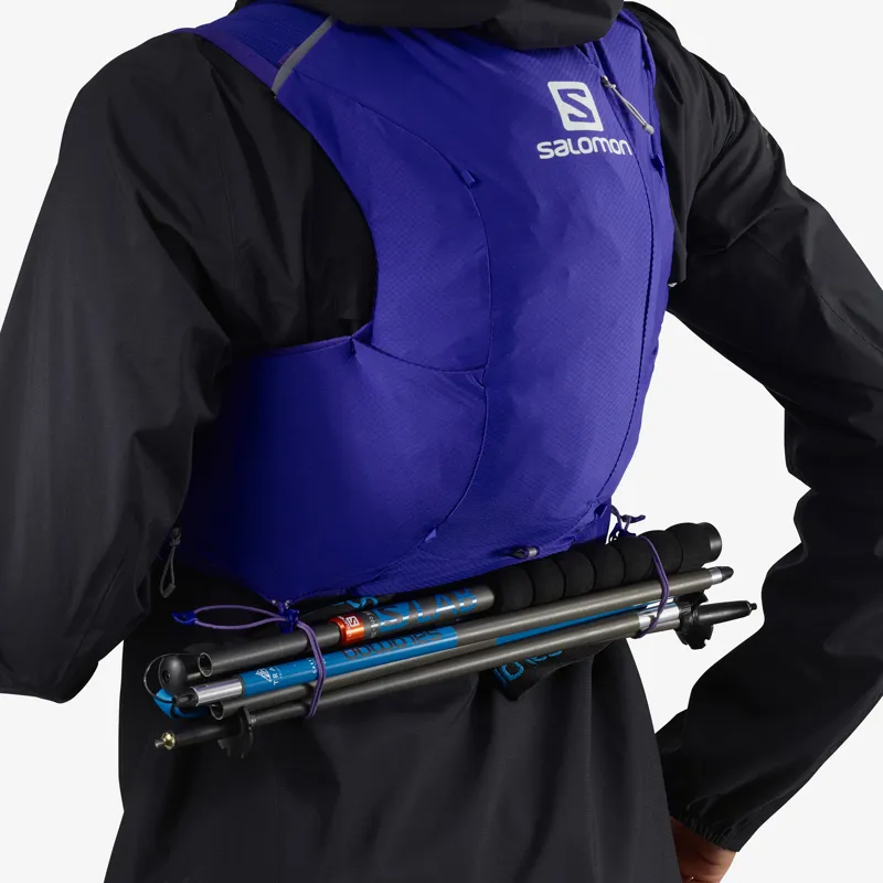 Salomon ADV Skin 8 Set Womens Running Vest in Clematis Blue/Alloy-4