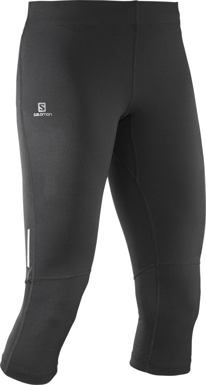Salomon Womens Agile 3/4 Tight in Black Size UK16