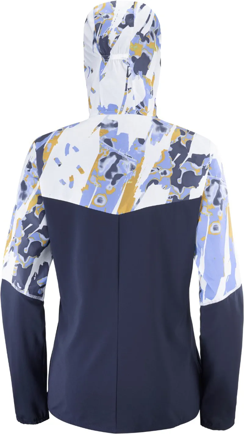 Salomon Agile FZ Hoodie Women's Running Wind Jacket in Night Sky/White-1