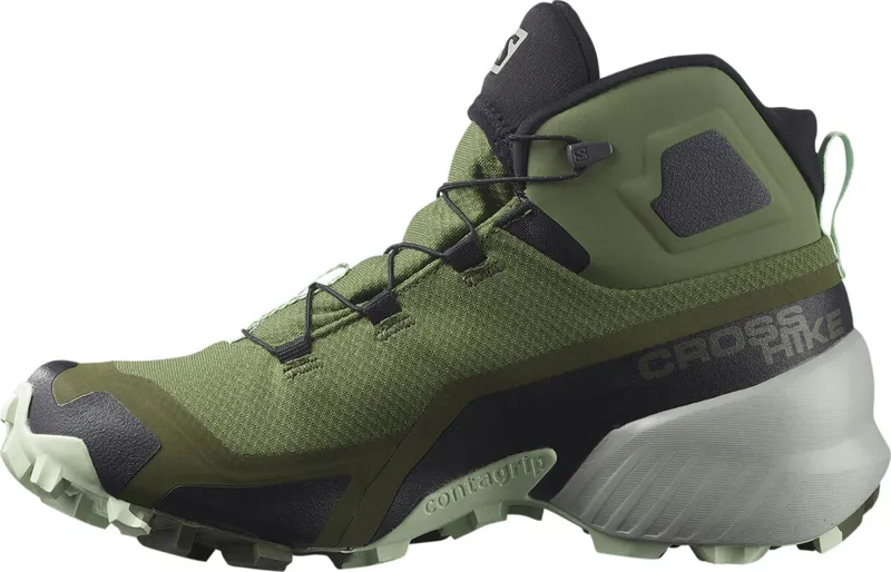 Salomon Cross Hike Mid GTX Women's Fast Hike Boot in Olivine/Olive Night/Spray-3