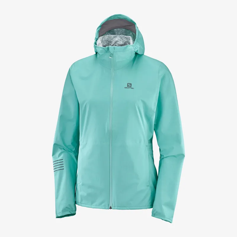 Salomon Womens Lightning Waterproof Running Jacket in Meadowbrook