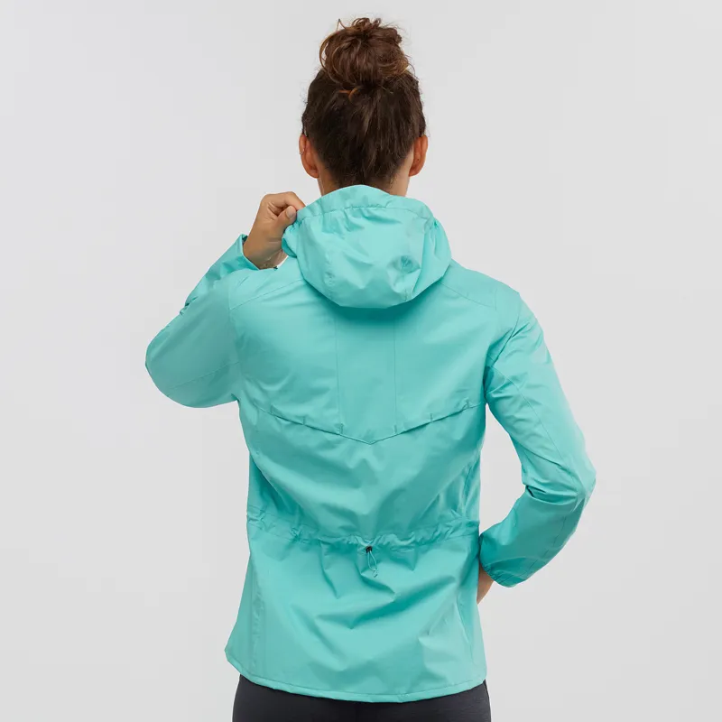 Salomon Womens Lightning Waterproof Running Jacket in Meadowbrook-4