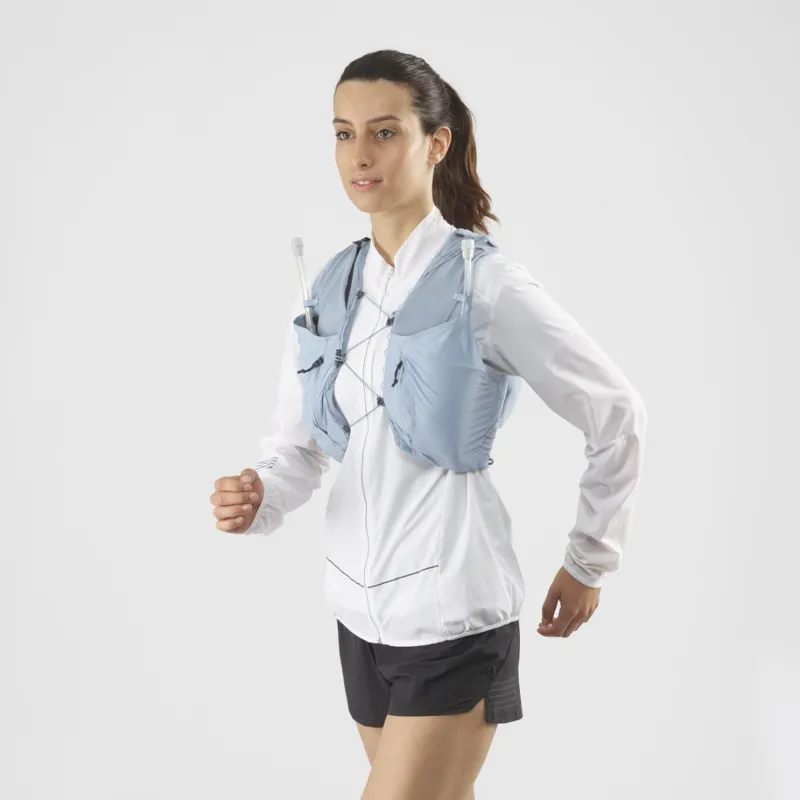 Salomon Sense Pro 10 Set Womens Running Vest in Ashley Blue/Ebony-1