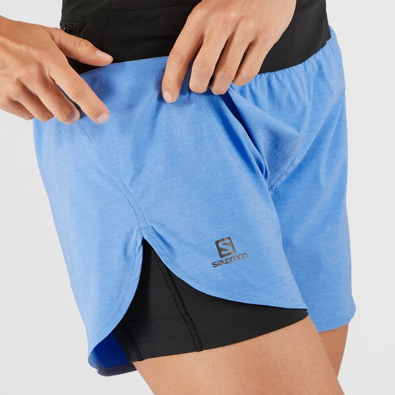 Salomon XA 2in1 Running Short Marina/Heather