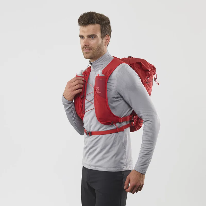 Salomon XA 25 Unisex Hiking/Outdoor Rucksack in Goji Berry/Ebony-3