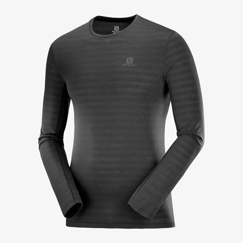 Salomon Mens XA LS Tee in Black/Heather