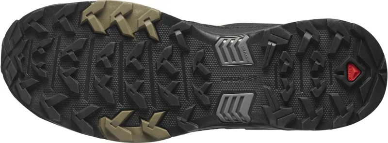 Salomon X Ultra 4 Leather GTX Men's Hiking Shoe in Desert Palm/Black-2