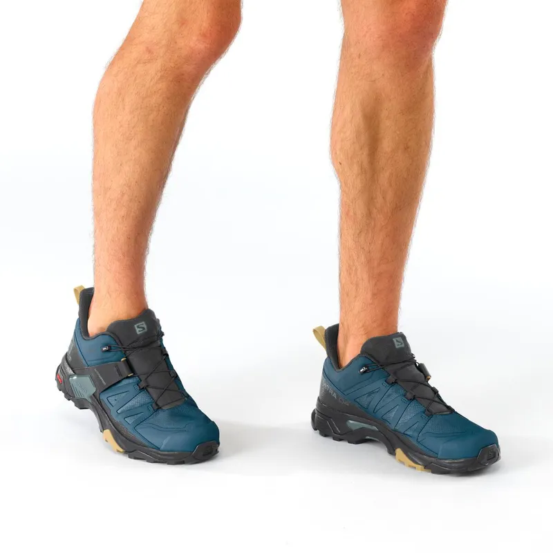 Salomon X Ultra 4 GTX Men's Hiking Shoe in Legion Blue/Black/Fall Leaf-6