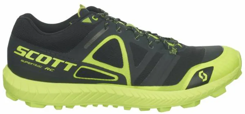 Scott Supertrac RC Mens Trail Running Shoe in Black/Yellow