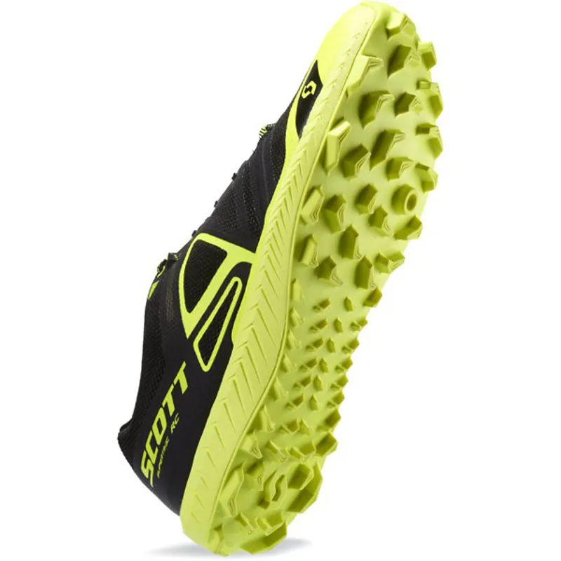 Scott Supertrac RC Womens Trail Running Shoe in Black/Yellow-1