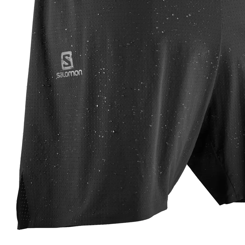 Salomon Sense Pro Mens Running Short in Black-5