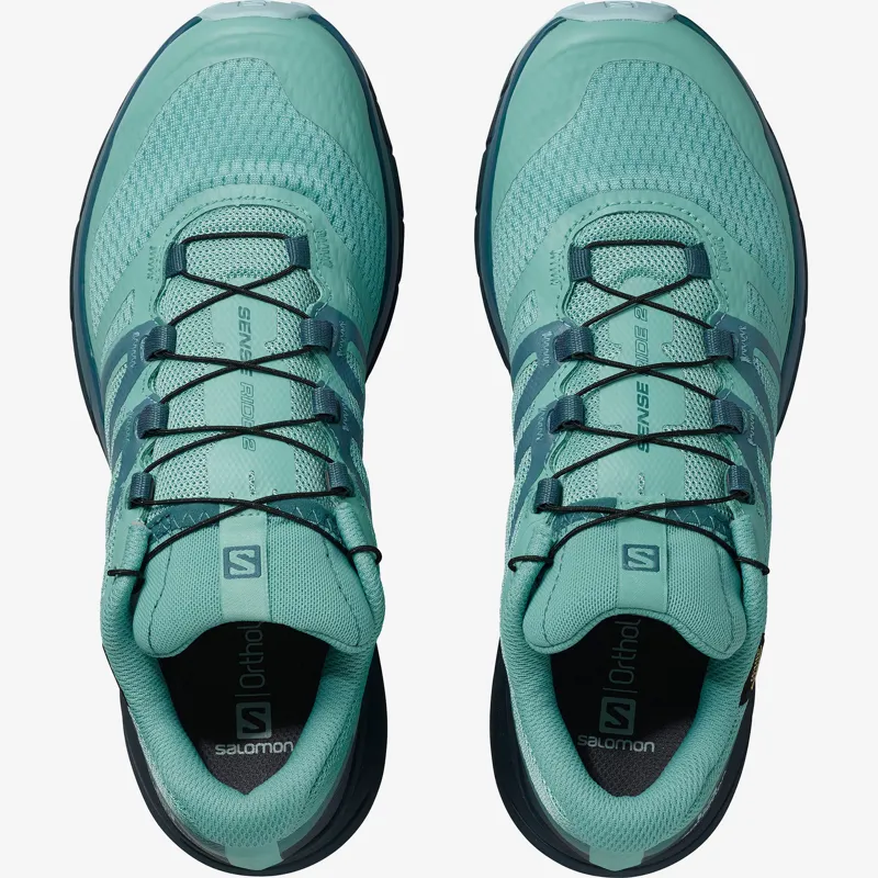 Salomon Sense Ride 2 GTX Inivisible Fit Ws Running Shoe in Nile Blue-2