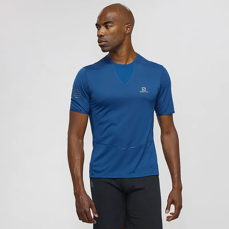 Salomon Sense Ultra Mens Tee in Poseidon-1