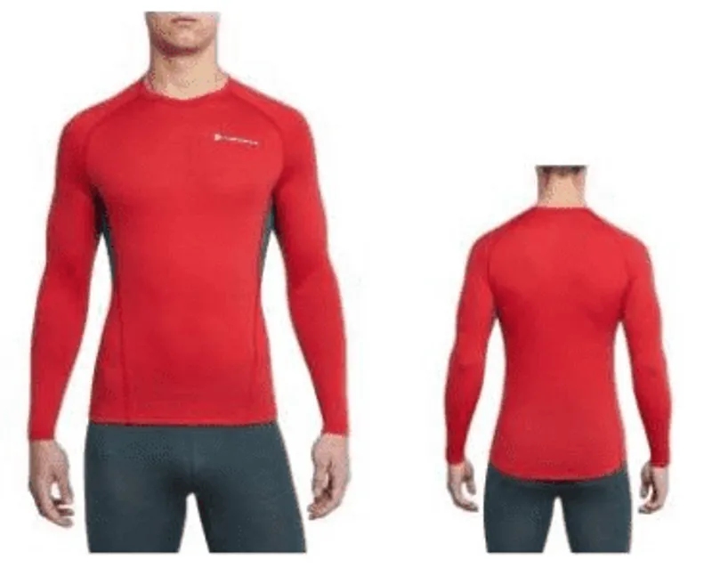Thermowave ONE50 Long-sleeve Shirt Mens Merino Baselayer in China Red
