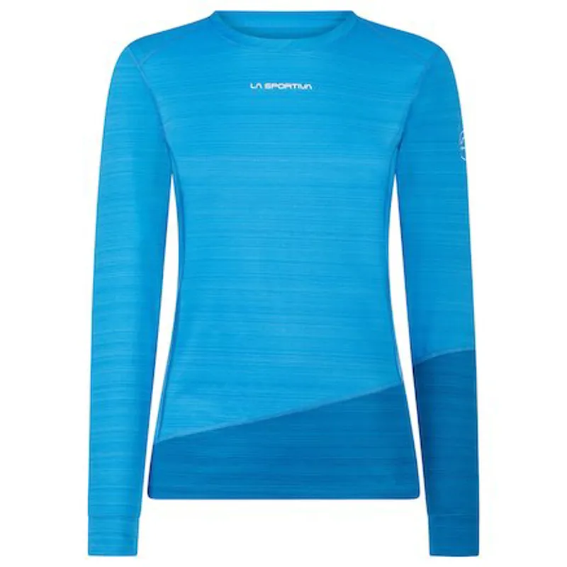 La Sportive Dash Long Sleeve Womens Baselayer in Azure/Neptune