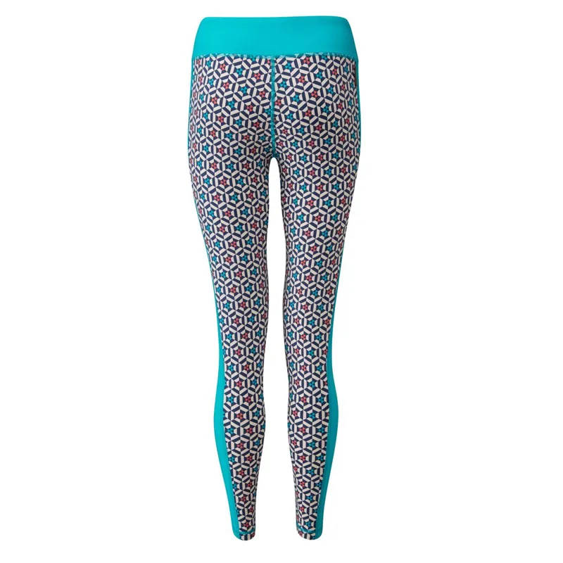 Moon Sigma Womens Climbing Leggings in Bluebird Print-1