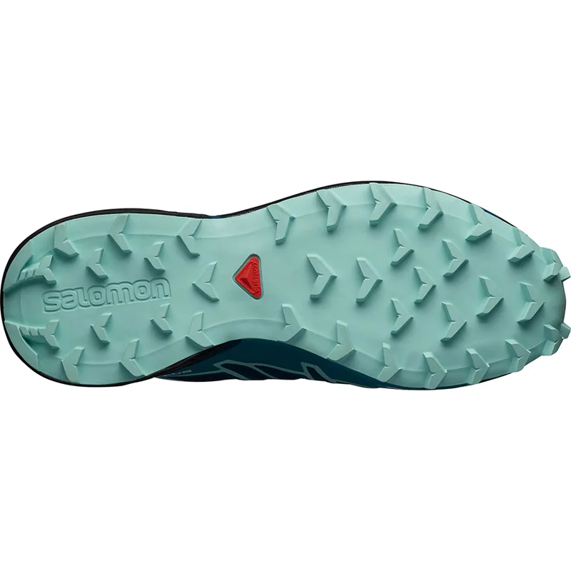 Salomon Speedcross 4 Wide Womens Trail Running Shoe in Blue-4