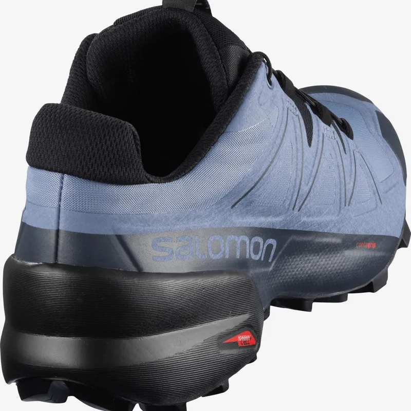 Salomon Speedcross 5 Mens Trail Running Shoe in Flintstone/Blk/IndiaIn-3