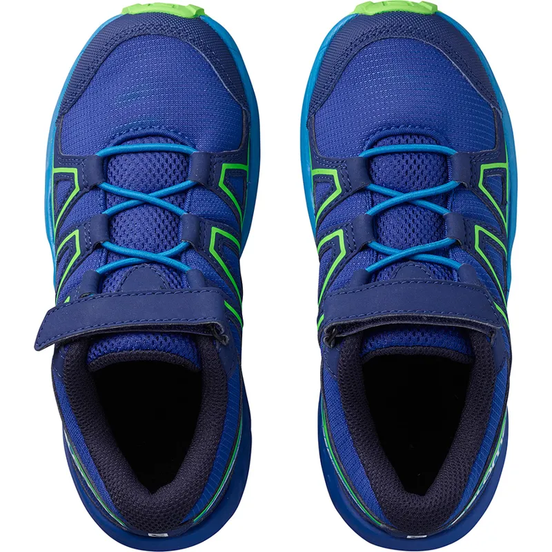 Speedcross Bungee Kids Trail Running Shoe in Surf The Web-1