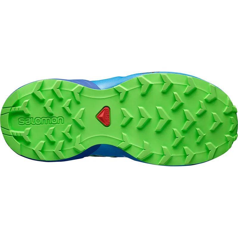 Speedcross Bungee Kids Trail Running Shoe in Surf The Web-4
